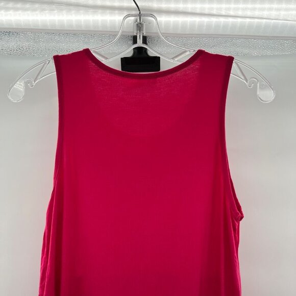 BOMBOM Women's Sleeveless Scoop Neck Babydoll Top Pink Size Small - Picture 6 of 9